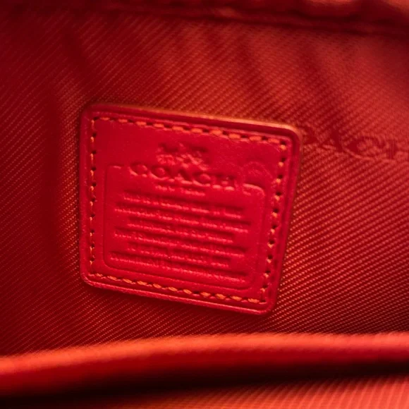 Coach Red Mini Jaime Camera Bag Crossbody Dual Zip Clutch Phone Carrier Wallet - Picture 4 of 4
